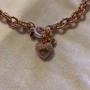 Juicy Couture Heart Golden Chain Necklace